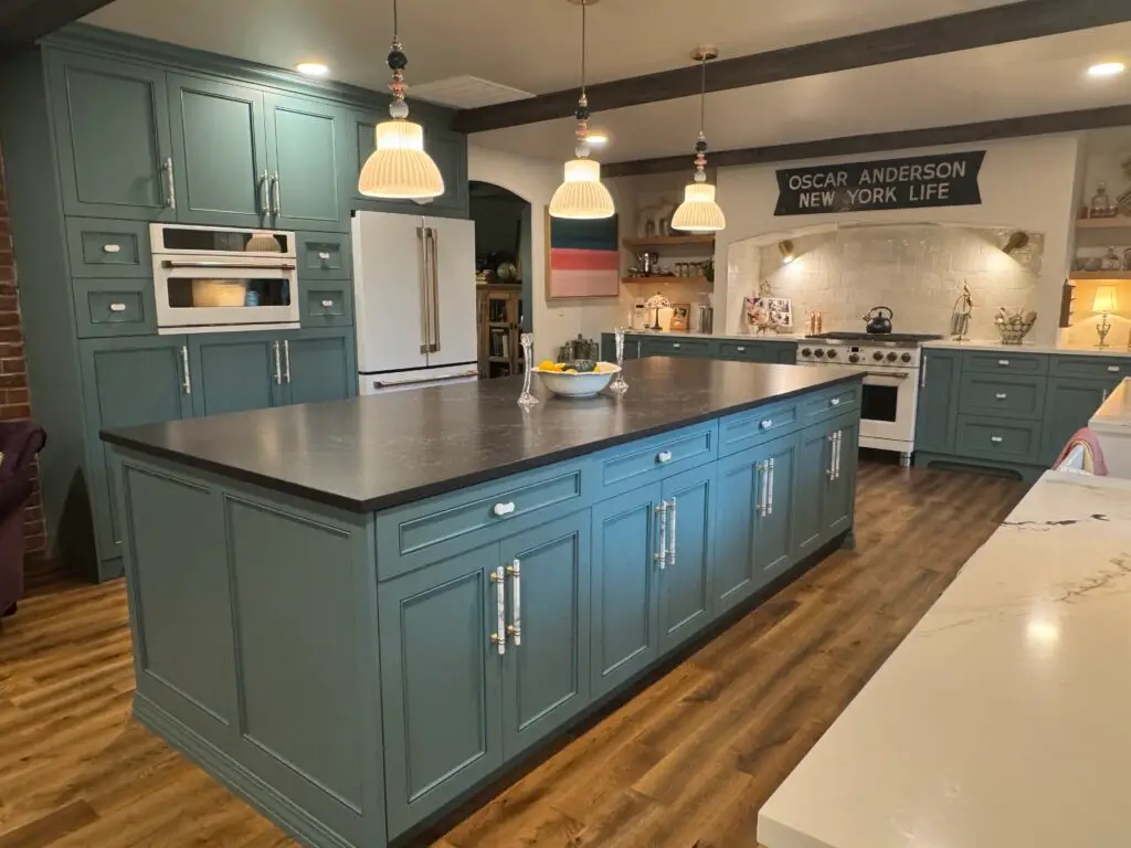 Remodeled kitchen island reflecting typical kitchen remodel cost in 2026
